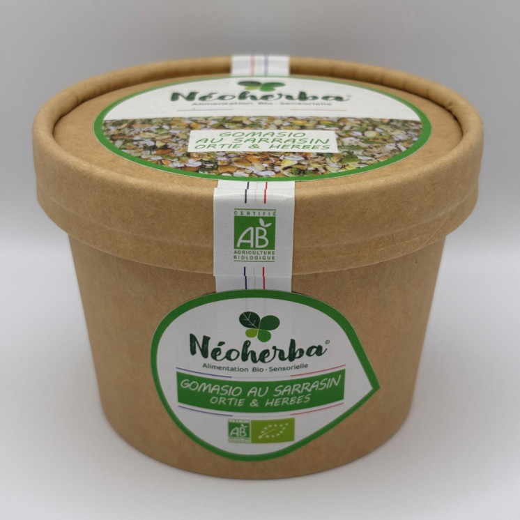 Gomasio au sarrasin, à l'ortie et aux herbes